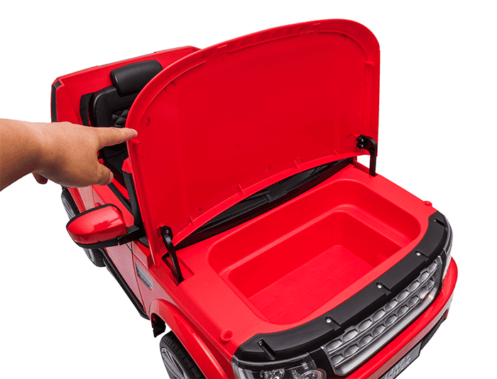 Kids Electric Ride On Land Rover Discovery 12v Single Seat Red - Image 30
