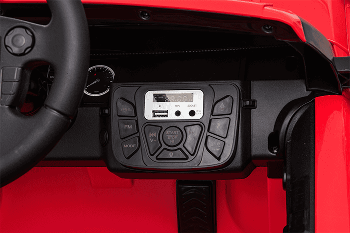 Kids Electric Ride On Land Rover Discovery 12v Single Seat Red - Image 40