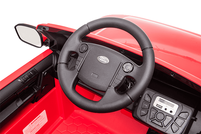 Kids Electric Ride On Land Rover Discovery 12v Single Seat Red - Image 21