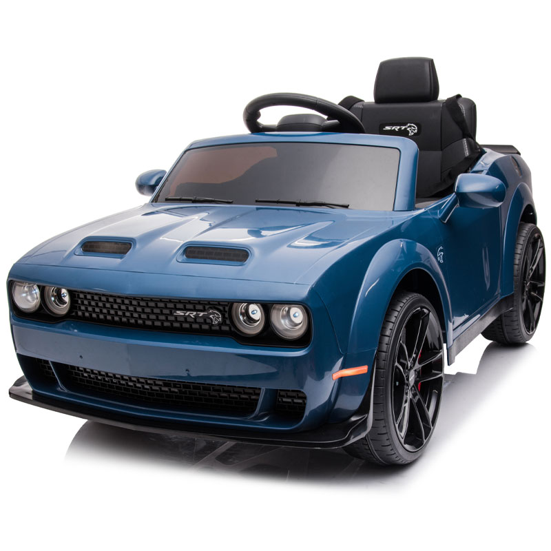 Kids Electric Ride On 12V Dodge Challenger Blue