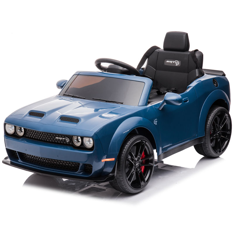 Kids Electric Ride On 12V Dodge Challenger Blue