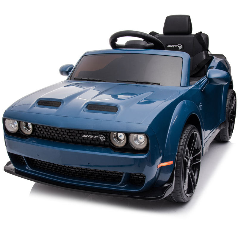 Kids Electric Ride On 12V Dodge Challenger Blue