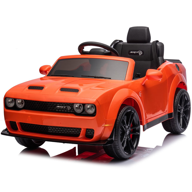 Kids Electric Ride On 12V Dodge Challenger Orange