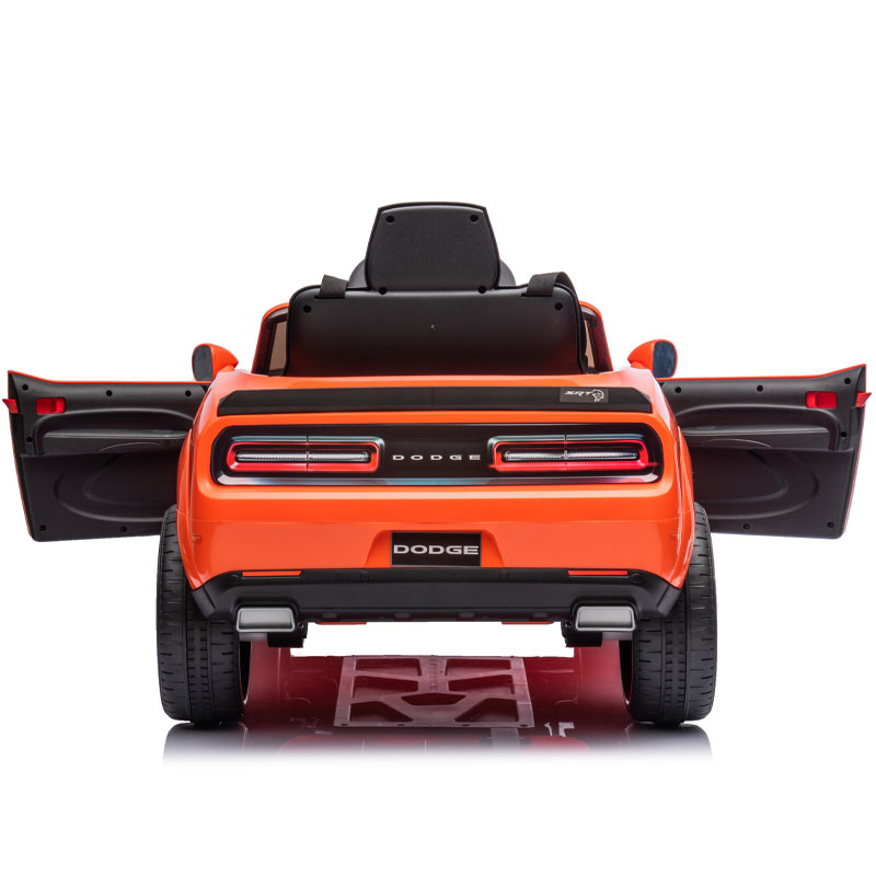 Kids Electric Ride On 12V Dodge Challenger Orange