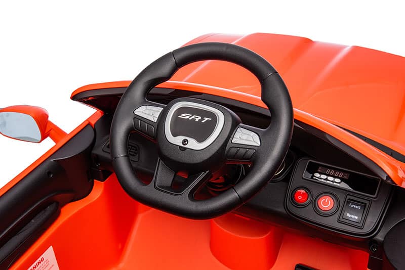 Kids Electric Ride On 12V Dodge Challenger Orange