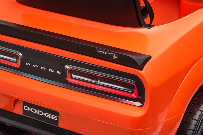 Kids Electric Ride On 12V Dodge Challenger Orange