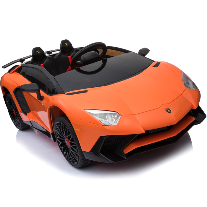 Kids Ride On Lamborghini Aventador Opening Doors Orange - Image 5