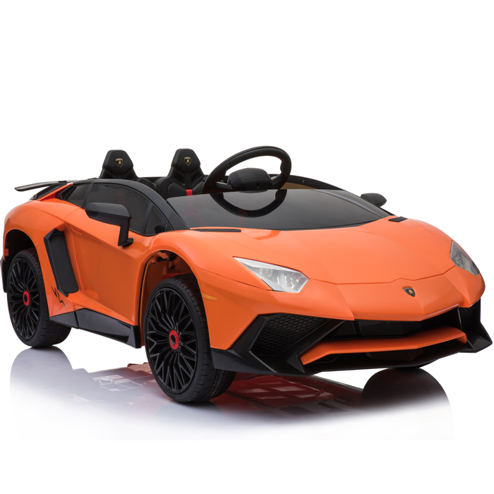 Kids Ride On Lamborghini Aventador Opening Doors Orange - Image 6