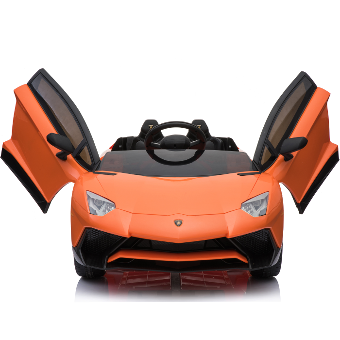 Kids Ride On Lamborghini Aventador Opening Doors Orange - Image 11