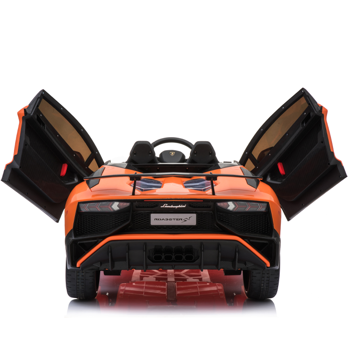 Kids Ride On Lamborghini Aventador Opening Doors Orange - Image 12