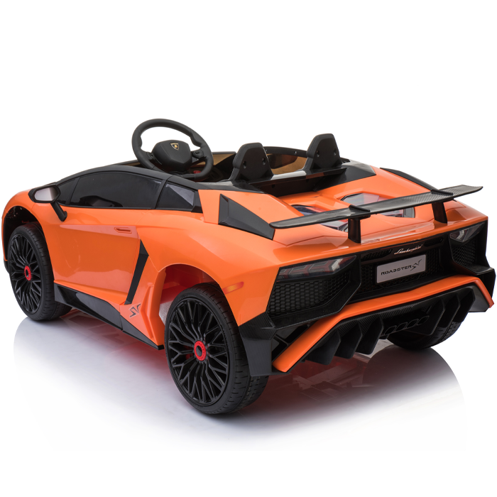 Kids Ride On Lamborghini Aventador Opening Doors Orange - Image 7