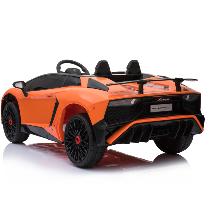 Kids Ride On Lamborghini Aventador Opening Doors Orange - Image 8