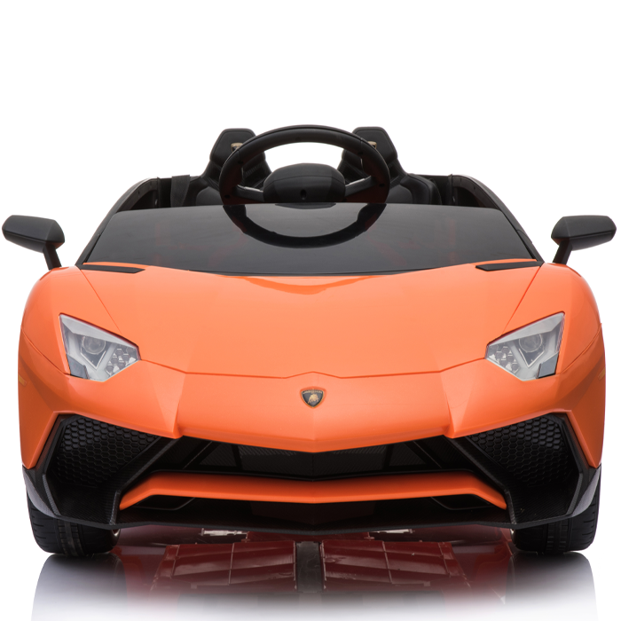 Kids Ride On Lamborghini Aventador Opening Doors Orange - Image 10