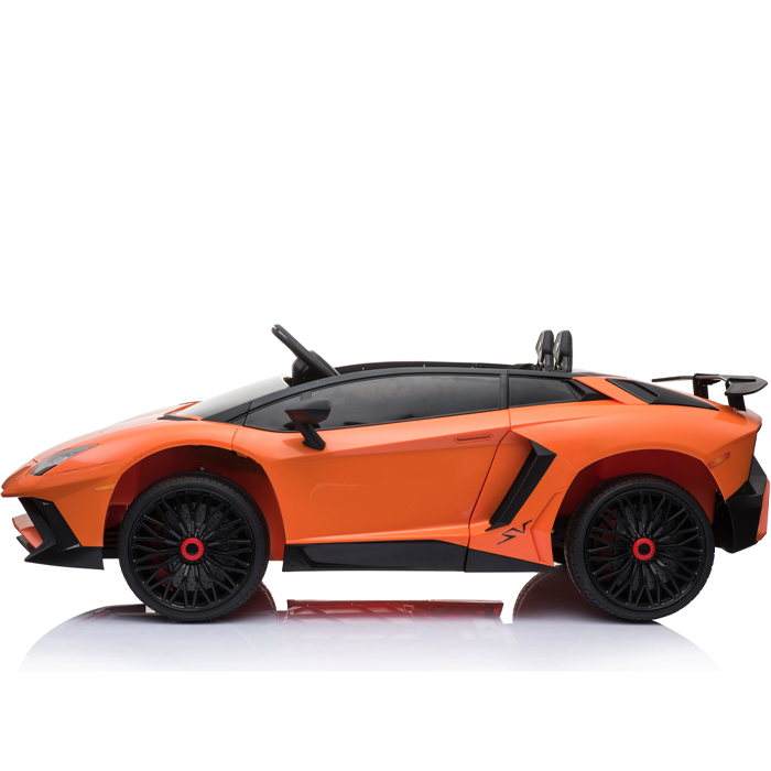 Kids Ride On Lamborghini Aventador Opening Doors Orange - Image 14