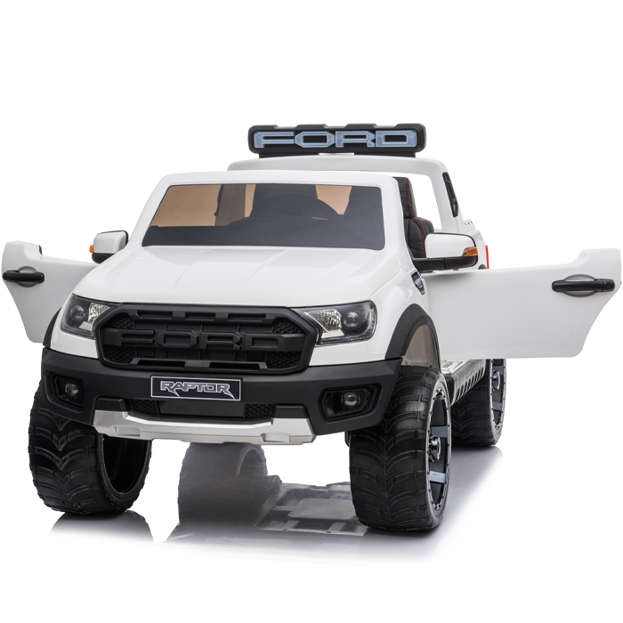 Kids Electric Ride On Ford Ranger Raptor White - Image 9