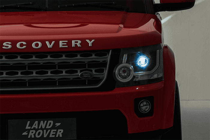 Kids Electric Ride On Land Rover Discovery 12v Single Seat Red - Image 35