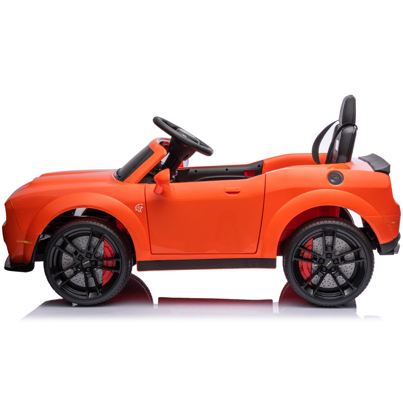 Kids Electric Ride On 12V Dodge Challenger Orange